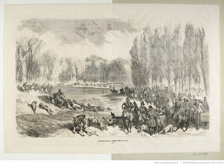 L'Hallali par Gustave Doré - Estampe - 1859 - © BNF